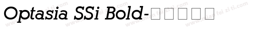 Optasia SSi Bold字体转换